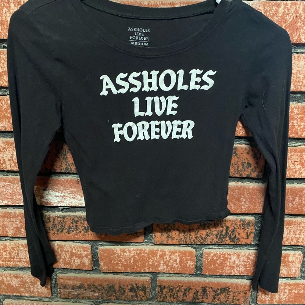 Alf long sleeve crop top
